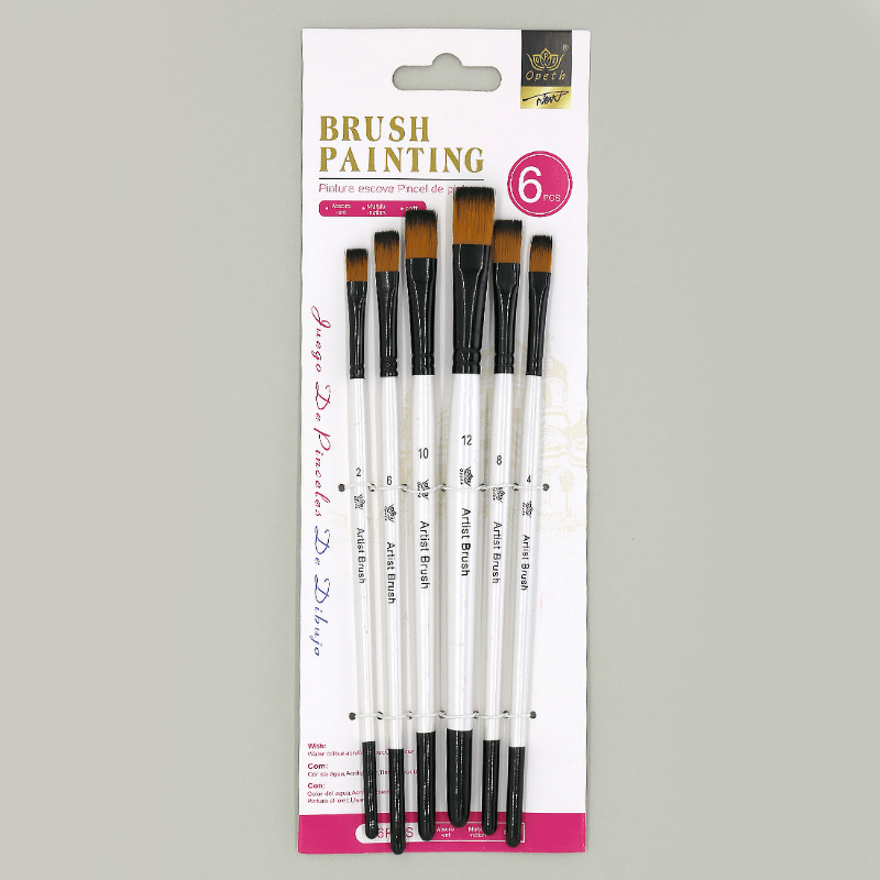 Xin Bowen Nylon Brush Set Angled Round Tip Art Pen Brush - Temu