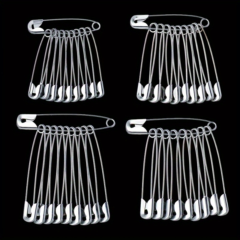 1000Pcs Safety Pins Assorted, 1.1 Inch Rust-Resistant Steel Wire Silver  Sewing Safety Pins for Clothes, Small Safety Pins 28mm Bulk for Clothes  Crafts