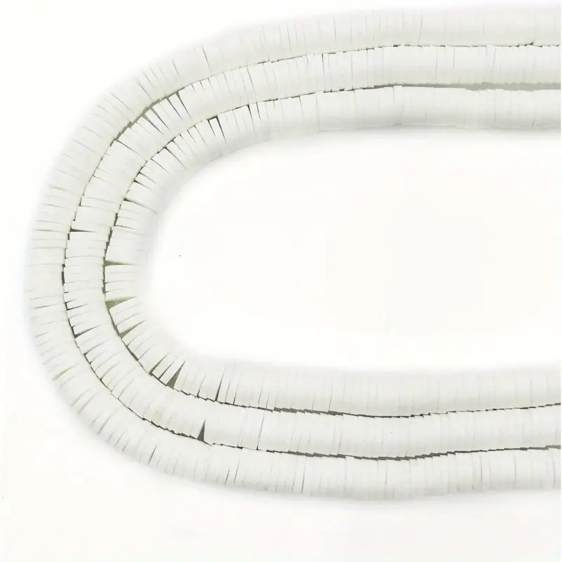 White Polymer Clay Beads Jewelry Making Diy Bracelets - Temu