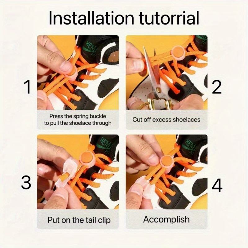 Lazy Shoelace Buckle Elastic Non-slip Adjustable Plastic Buckle