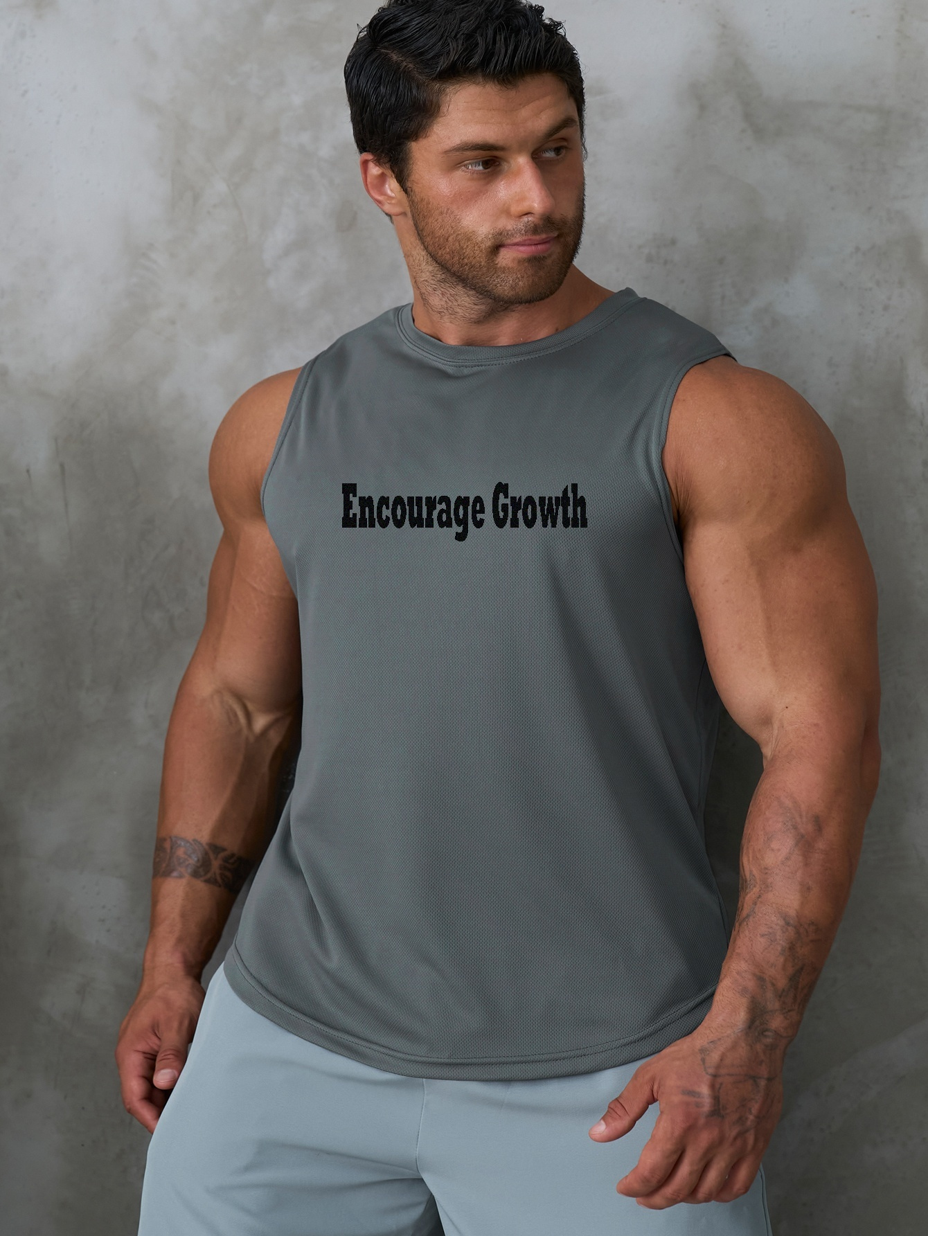 Camiseta sin mangas de entrenamiento para hombre, estampado a mano, de  secado rápido, para gimnasio, fisicoculturismo, casual, sin mangas