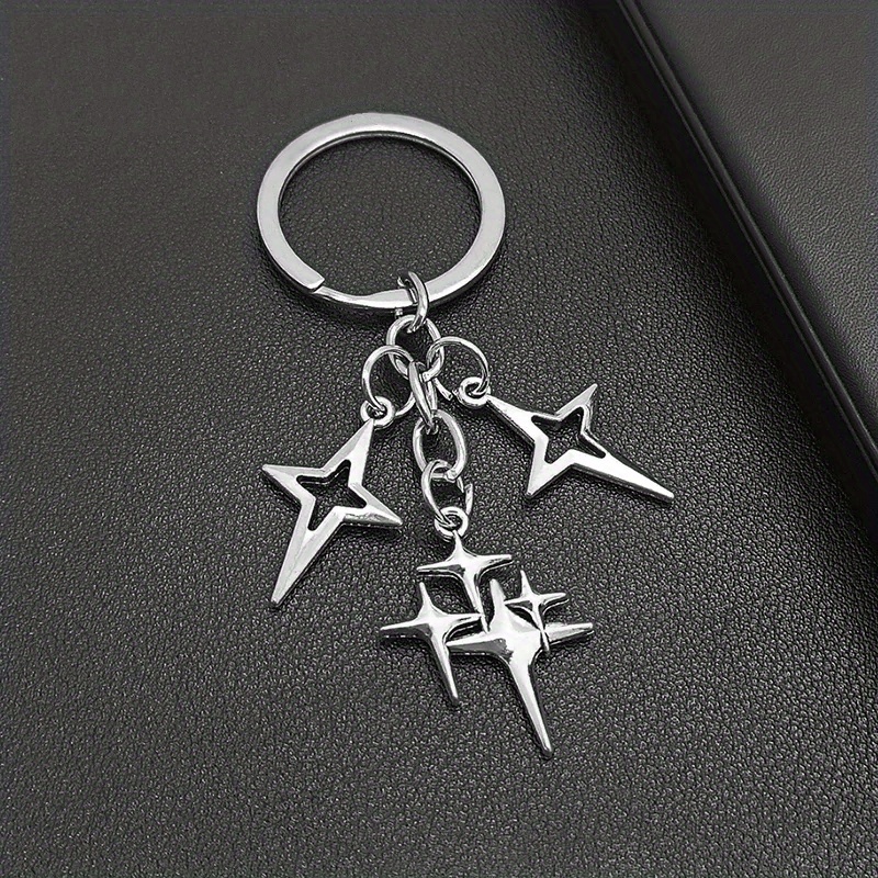 10pcs Chubby Star Key Chains for Car Keys Star Keychain Accessories Cute  Keychains for Women Bag
