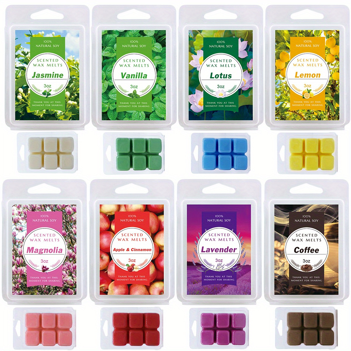 Scented Wax Melts Scented Soy Wax Cubes For Wax Warmer Enjoy - Temu