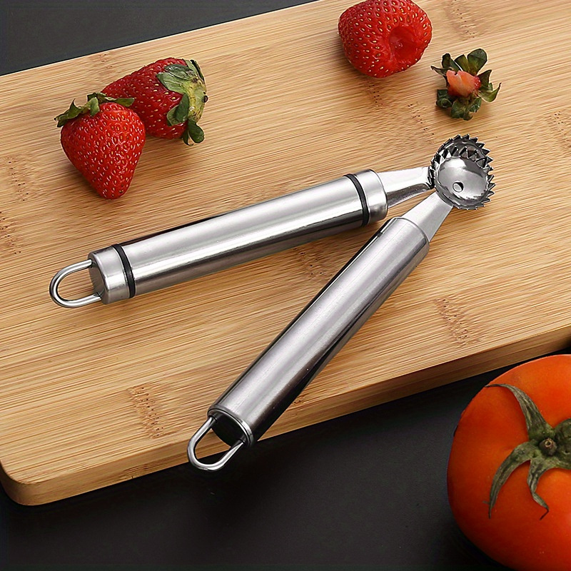 2Pcs/set Creative Pepper Cutter Corer Slicer Tomato Fruit Vegetable Kitchen  Tool