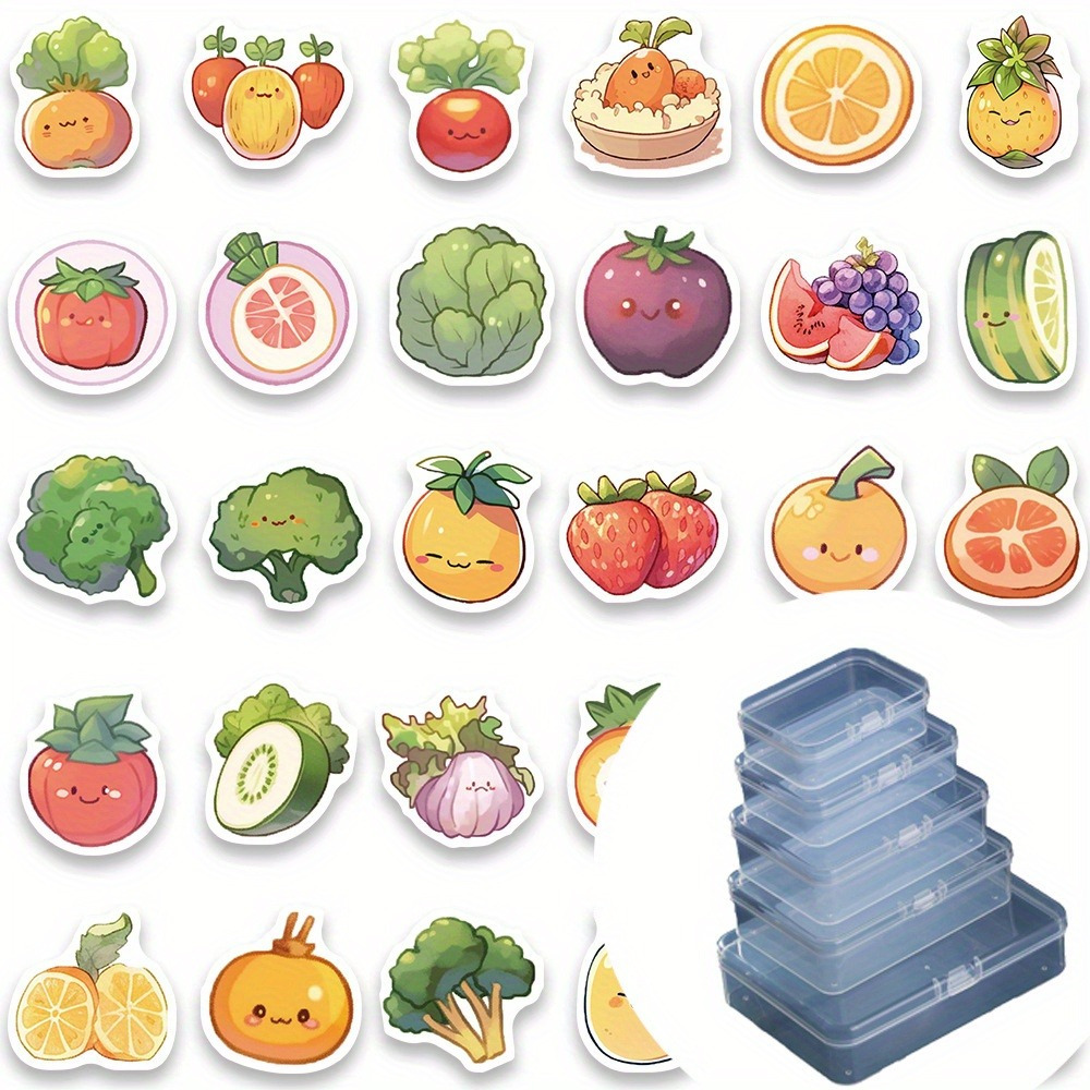 Fruit Stickers Cute Fruits Stickers Waterproof Stickers - Temu