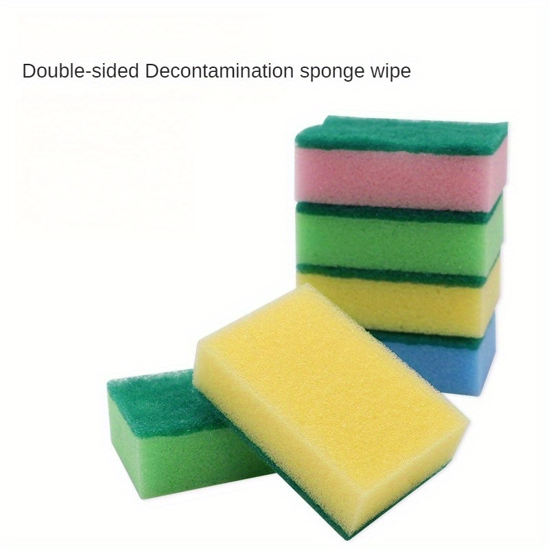 Multifunctional Cleaning Sponge With A Handle, Double-sided Scouring Pad,  Dishwashing Sponge, Premium Kitchen Sponge, Durable Non-scratch Sponge  Wipe, Super Absorbent, Cleaning Supplies, Cleaning Tool, Ready For School -  Temu