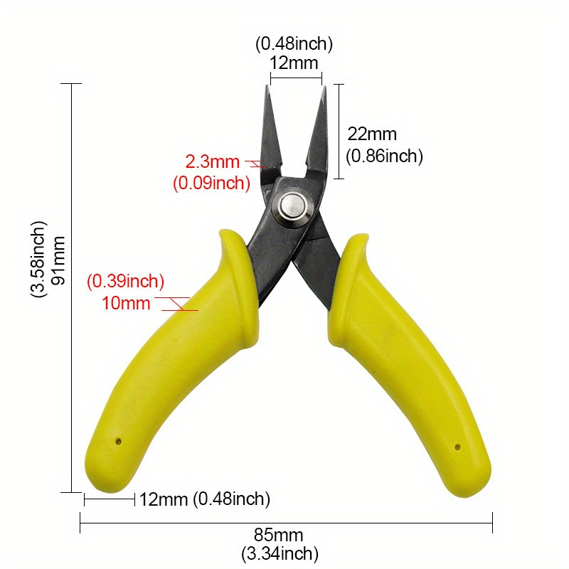 3.5 Small Diagonal Wire Cutters Hard Metal Cutting Pliers Craft