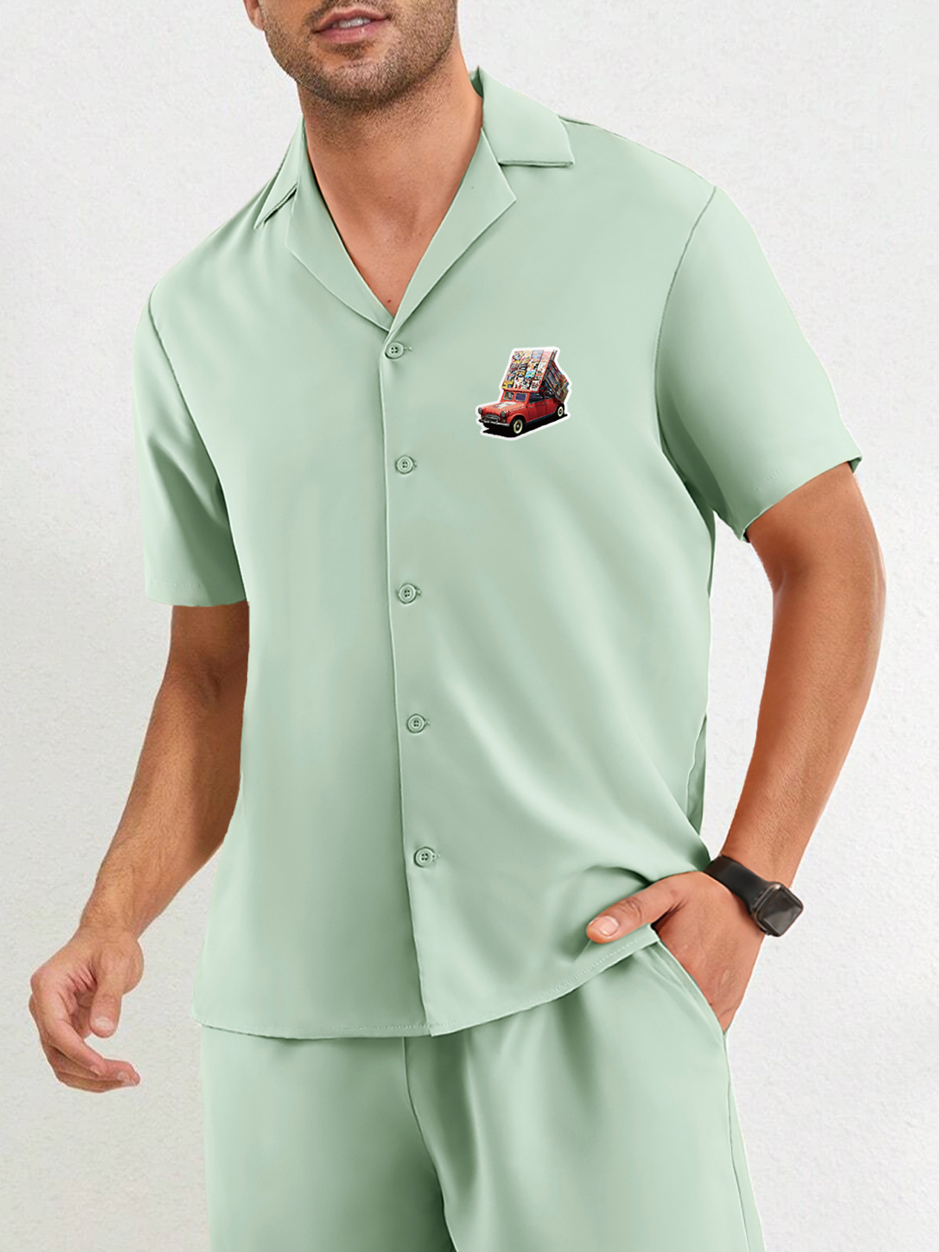Eagles Men's Bowling Polo Shirt Short Sleeve