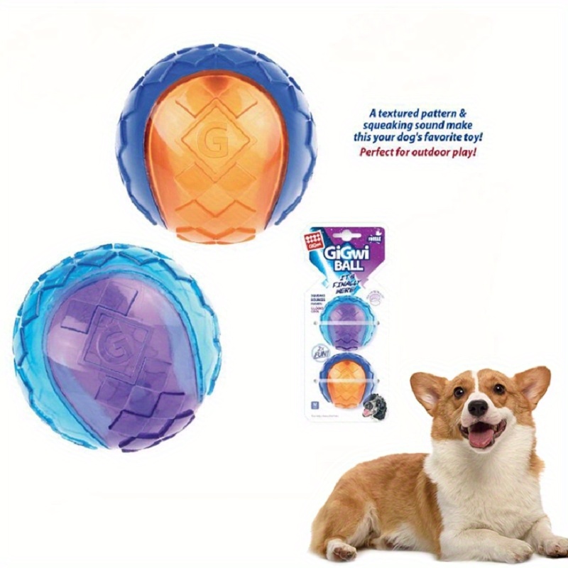 Cornball Design Durable Dog Chew Elastic Ball Toys Tough - Temu