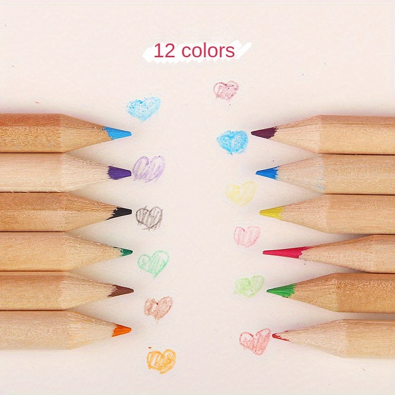 Colored Pencils Set, Water Soluble Colored Pencil 12 Colors