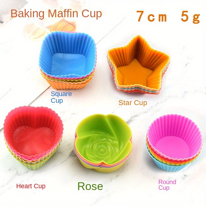 Silicone Muffin Cups Silicone Mold Cake Cups Silicone - Temu