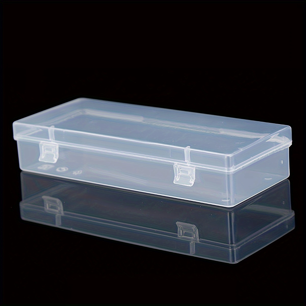 Portable Rectangular Clear Plastic Jewelry Storage Boxes - Temu