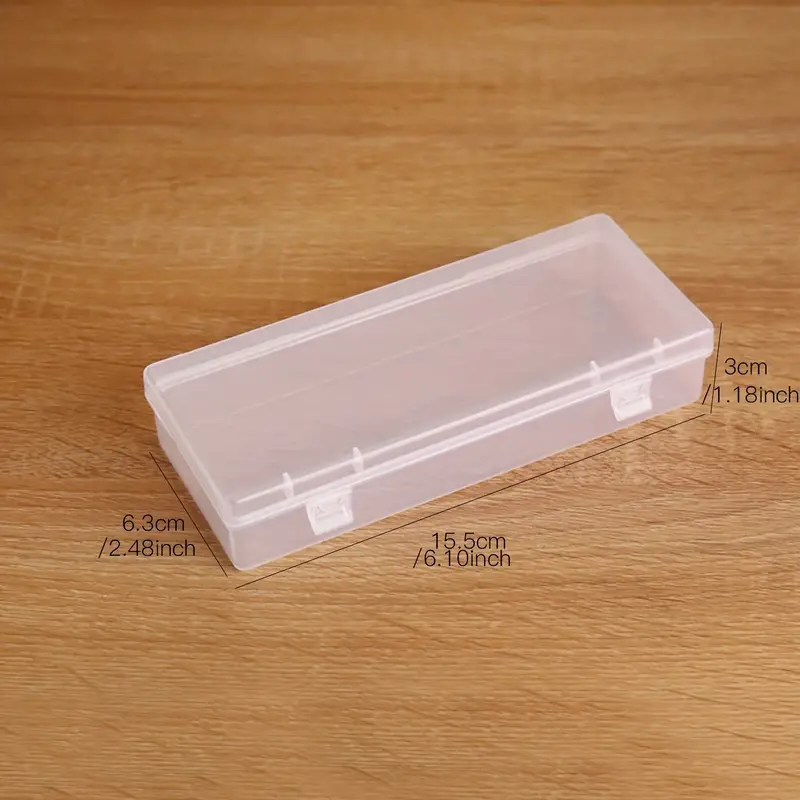 Portable Rectangular Clear Plastic Jewelry Storage Boxes - Temu