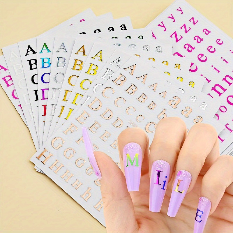 Letter Stickers Colorful English Letters Name And Number - Temu