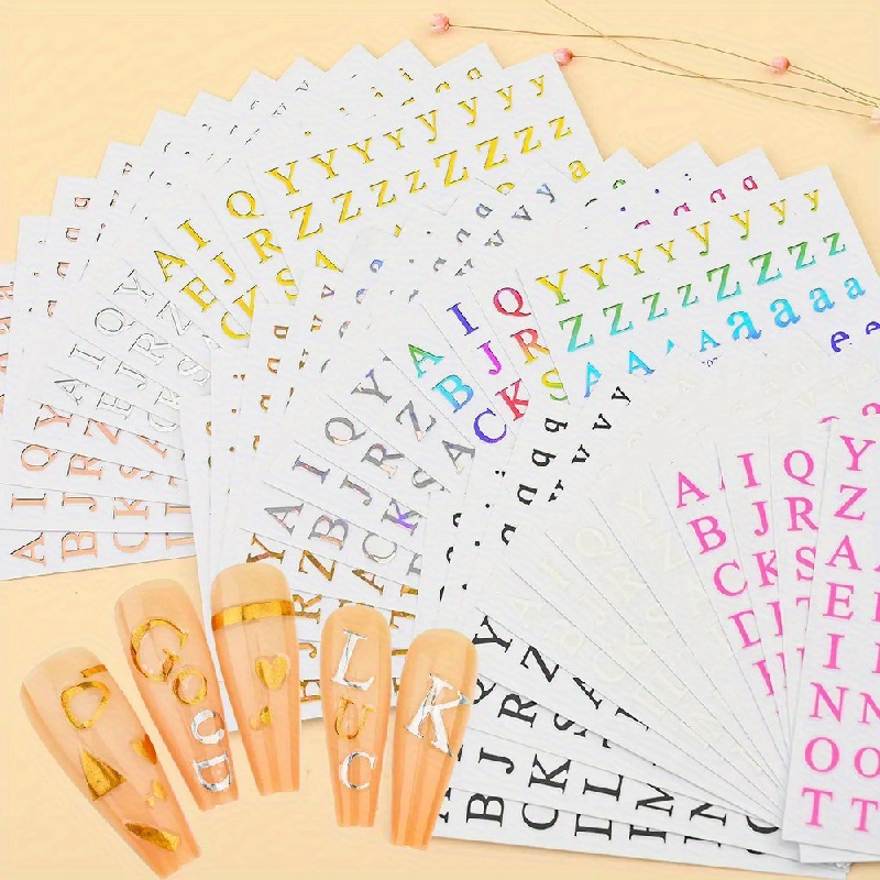 Colorful English Small Letter Stickers For Crafts Number - Temu