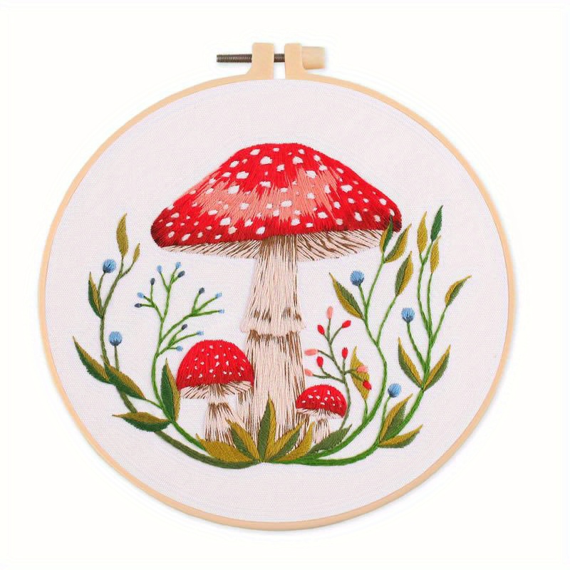 Mushroom Embroidery Hoop