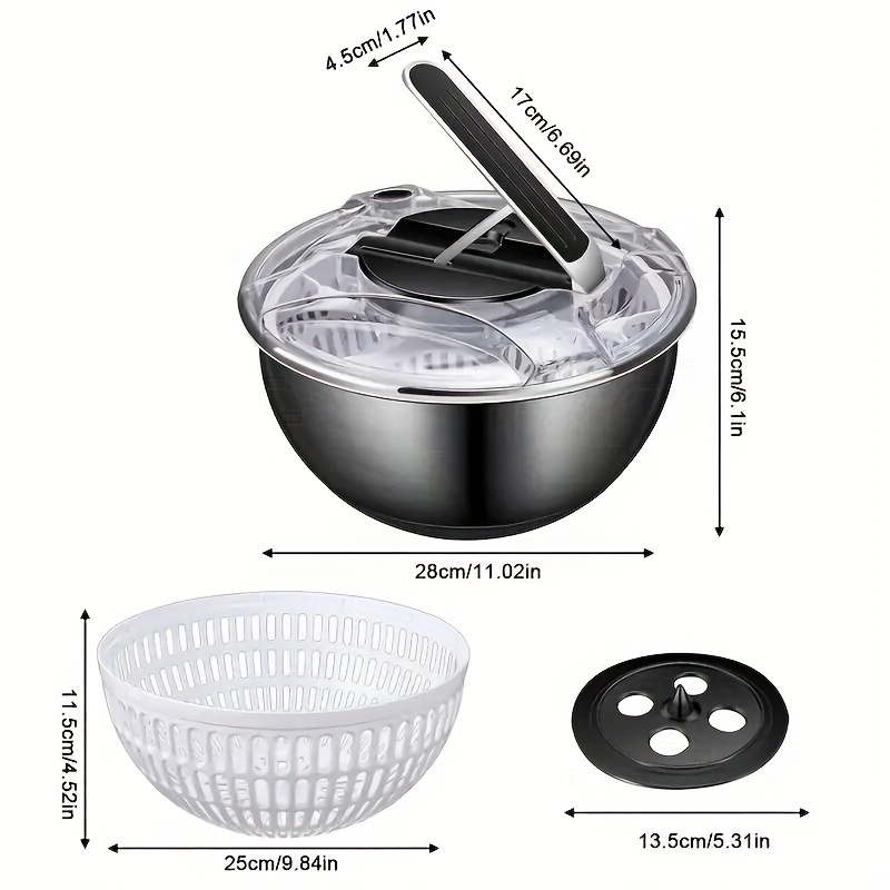 Complete Kitchen Tool Set: Vegetable Dryer Salad Spinner - Temu