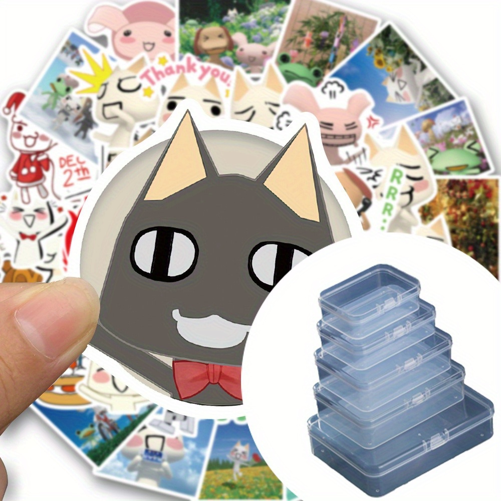 Pusheen Stickers 50pcs Set for Children Kawaii Cartoon Character Waterproof  Sticker New DIY Notebook Fridge Decoration