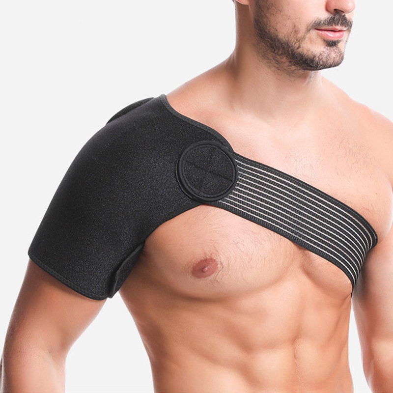 Footpathemed Compression Shoulder Brace,Adjustable Shoulder Stability  Support,Professional Rotator Cuff Support Brace for Pain Relief Dislocation