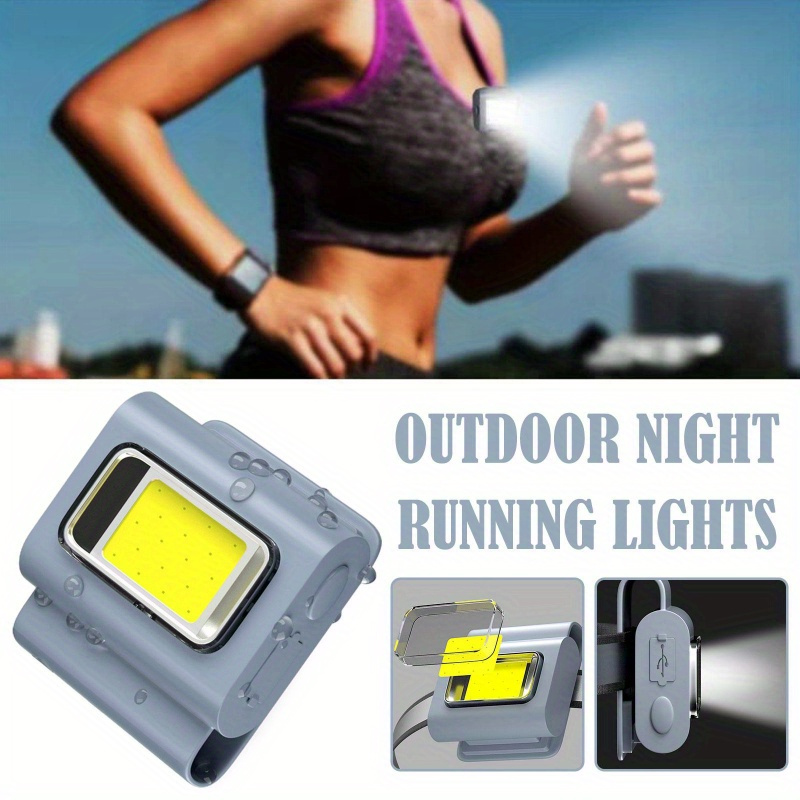 1pc LED Running Light, Outdoor Backpack Safety Silicone Clip Light, Walking  Lamp For Night