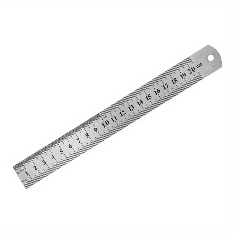 Stainless Steel Double Side Straight Ruler Centimeter Inches Scale Metric  Ruler Precision Measuring Tool 15cm/20cm/30cm/50cm 