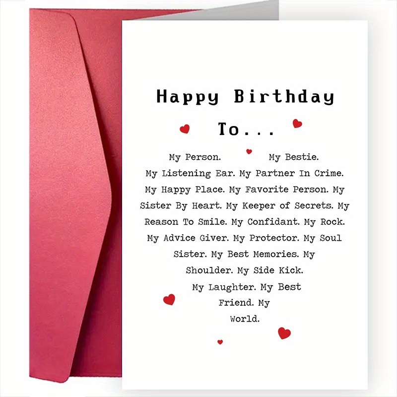 special birthday card for best friend