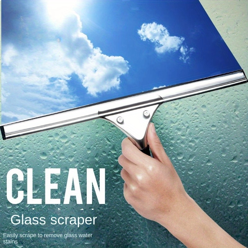 Window Glass Cleaning Tool Double-sided Disassemble Rod Window Cleaner  Scraper Mop Squeegee Wiper with Water Spray Bottle New