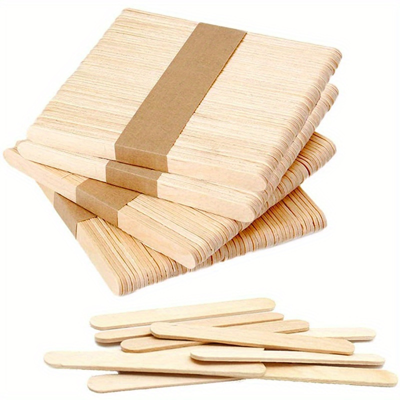  [1000 Count] 4.5 Inch Wooden Multi-Purpose Popsicle Sticks for  Crafts, ICES, Ice Cream, Wax, Waxing, Tongue Depressor Wood Sticks : Arts,  Crafts & Sewing