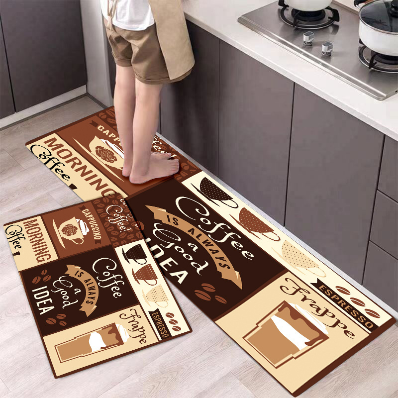 Coffee Mat Anti-Slip Coffee Maker Mat For Kitchen Counter Washable