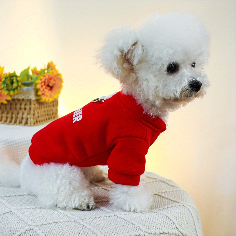 Puppy Letter Dog Breeds Letter Graphic Dog Sweater Pet Clothes