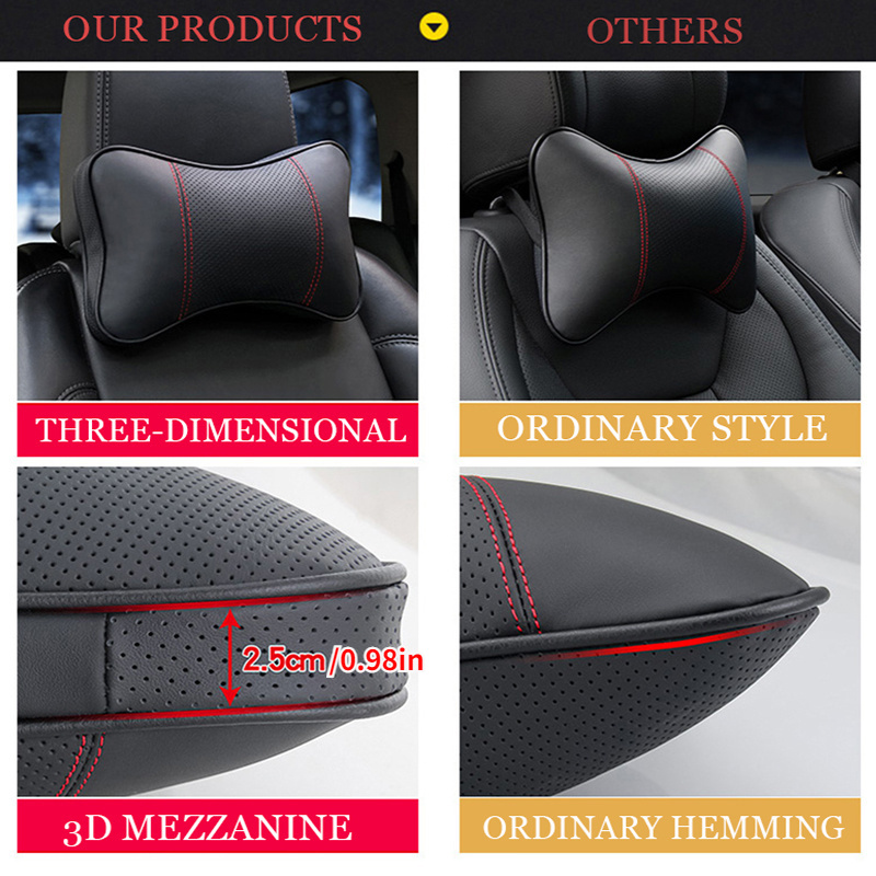 Car Auto Seat Headrests 3d Three dimensional Car Headrest - Temu