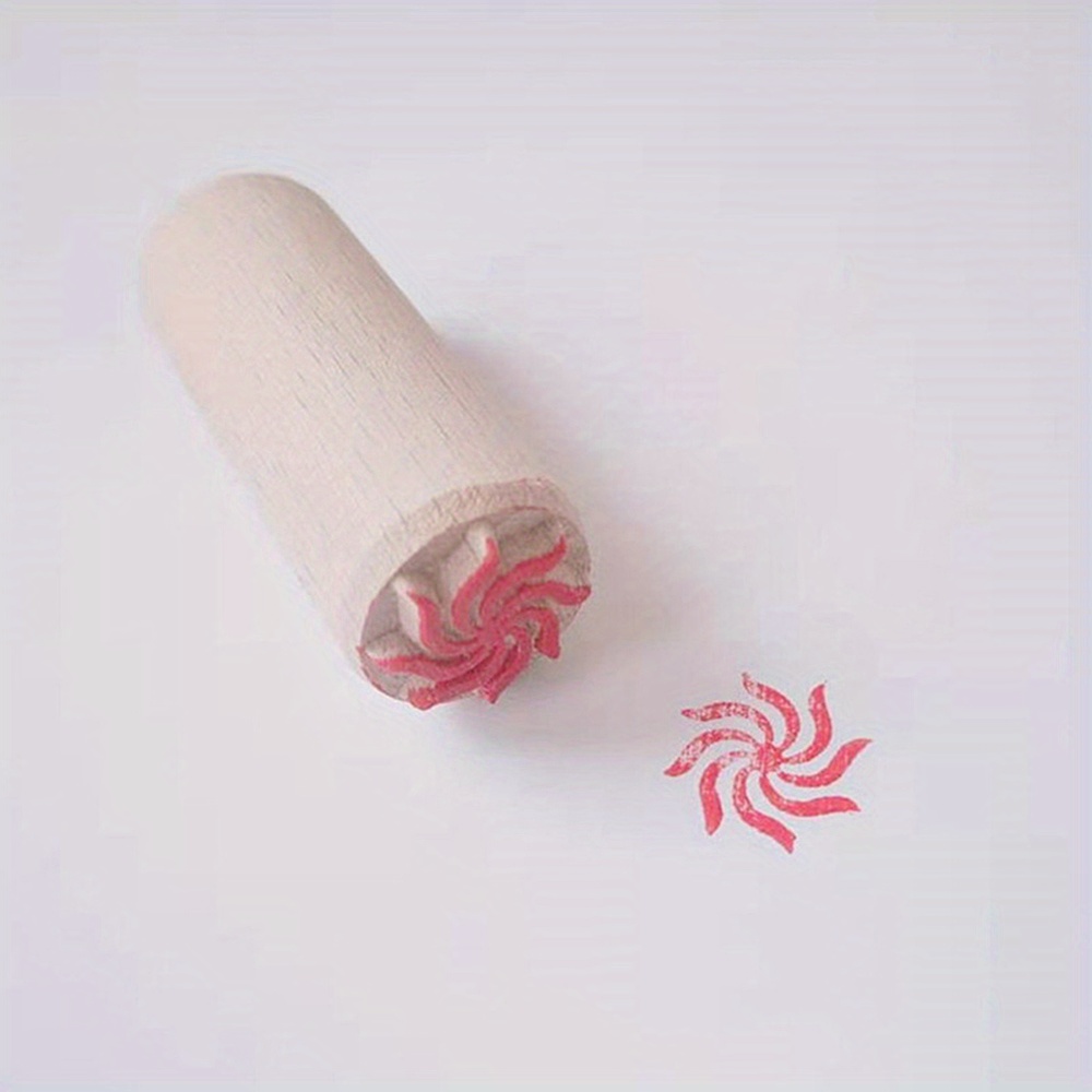 Wooden Stamp Pressed Clay Stamp Diy Clay Tool - Temu