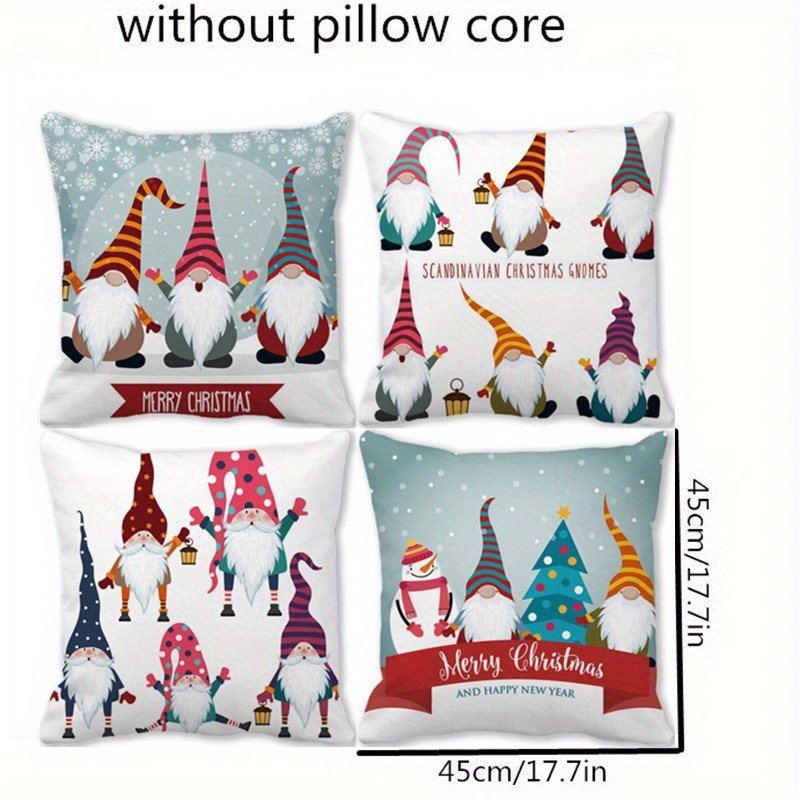 Christmas Pillowcase Set Colorful Holiday Holly Happy Winter - Temu