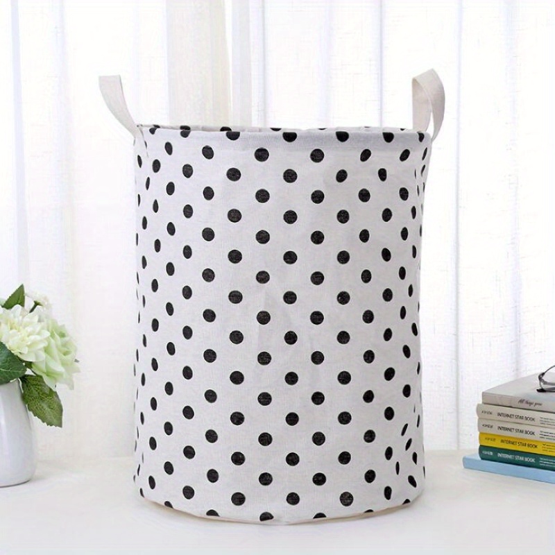 Polka Doted Laundry Bag Bathroom Accessories