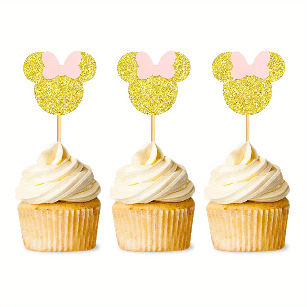 Minnie Mouse Cake Topper, Minnie Mouse Birthday Topper,minnie Mouse  Birthday, Minnie, Minnie Mouse Cake Topper, Pink and Gold Minnie Mouse 