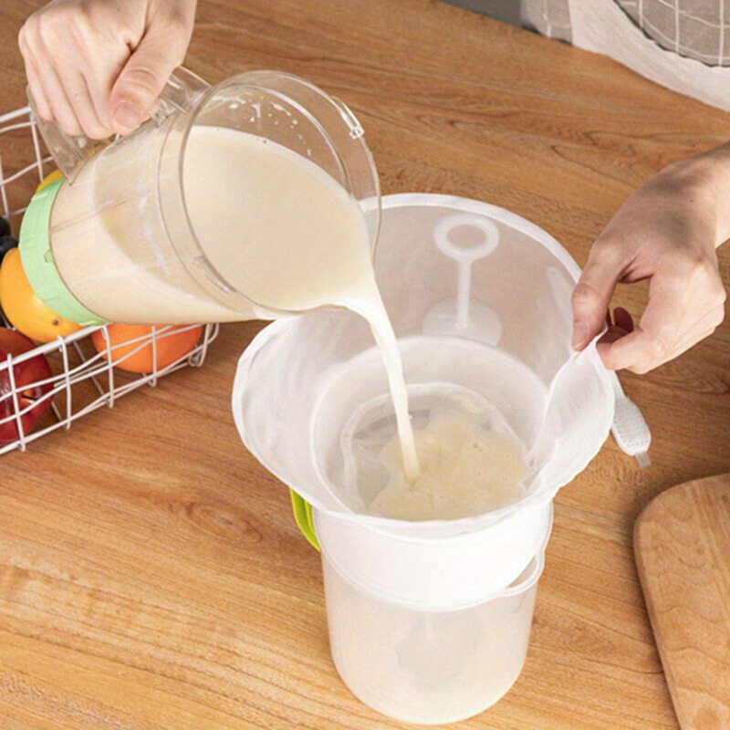 4PCS strainer for juicing milk bag strainer yogurt strainer 1.5L