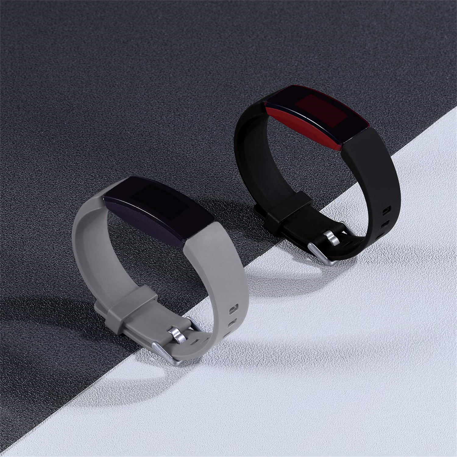 Packs Strap Compatible With Fitbit Strap/* HR Strap, Soft Silicone  Sport Replacement Wristband For Fitbit */* HR/*