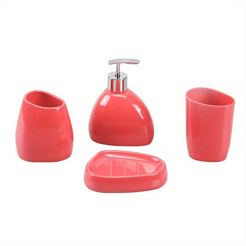 Complete Bathroom Accessory Set Includes Lotion Dispenser - Temu