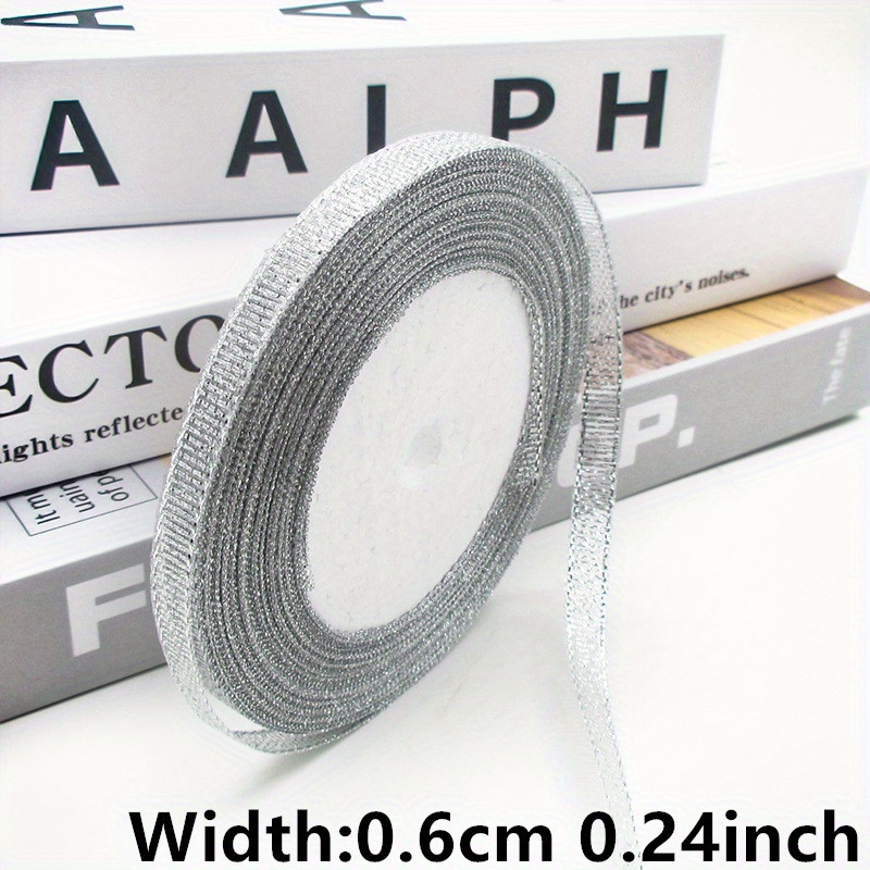 25yards Golden Silvery Ribbon High density Gift Wrapping - Temu