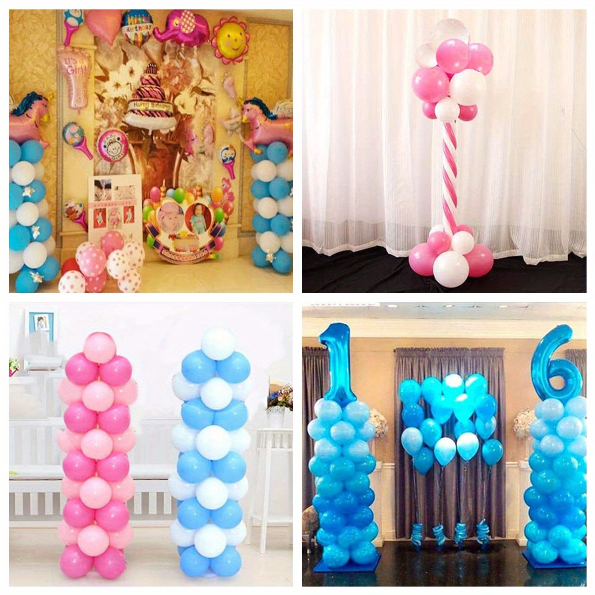 1 Set Soporte De Globo Con Poste De Soporte, Columna De Globo Decorativo  Púrpura Para Bodas, Cumpleaños, Fiestas, Eventos Festivos (incluyendo Globos), Moda de Mujer