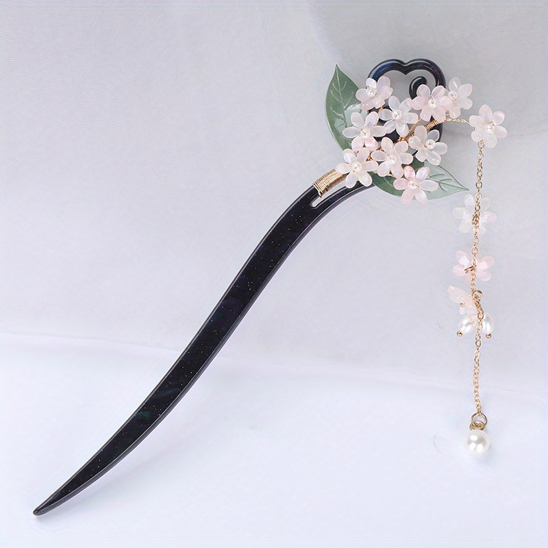 Elegant Ancient Style Acetic Acid Hairpin, Simple Modern Tassel