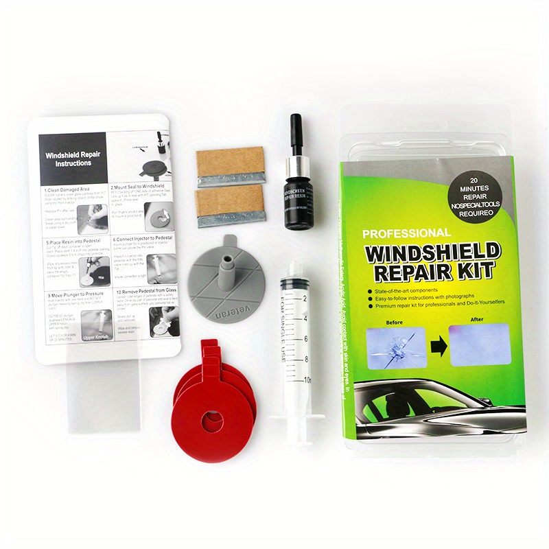 Windshield Repair Kit Fast Fix Glass Crack Repair Tool Fluid - Temu