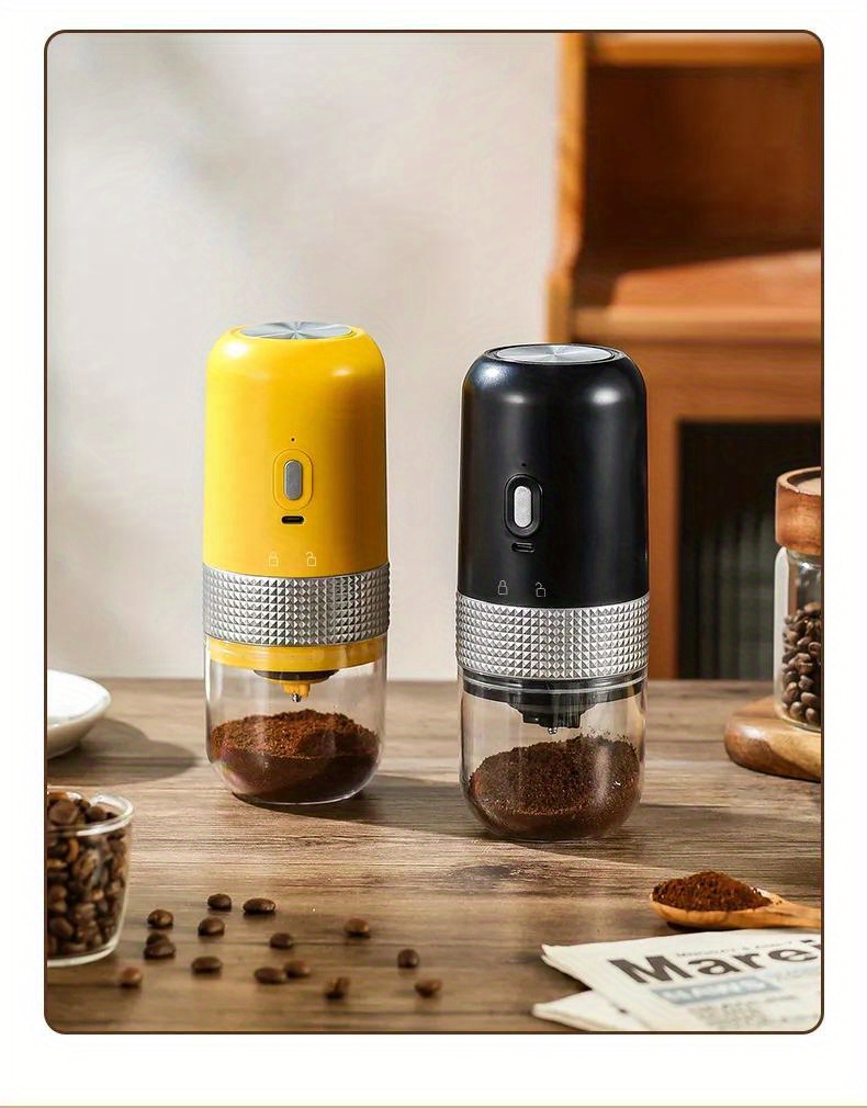 1pc ABS Coffee Bean Grinder, Modern USB Portable Electric Coffee