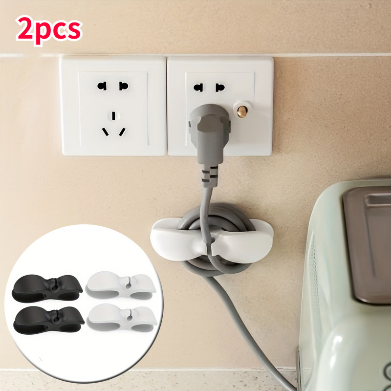 Power Cord Organizer, Electrical Cord Retainers, Wall Sticker Cable Clamp,  Household Storage Cable Organizer, Home Appliance Cord Winder Desk Storage  Organization - Temu