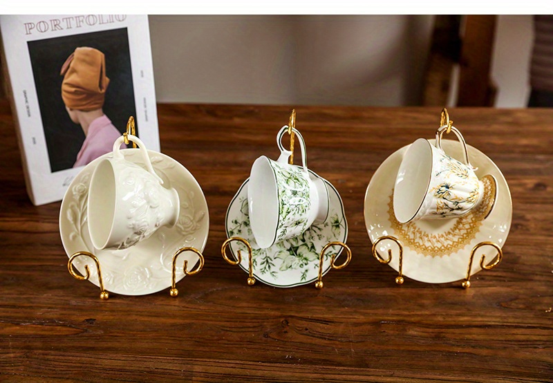 Tea Cups Display Stand, Vintage Coffee Cup Holder, Plate Water Cup