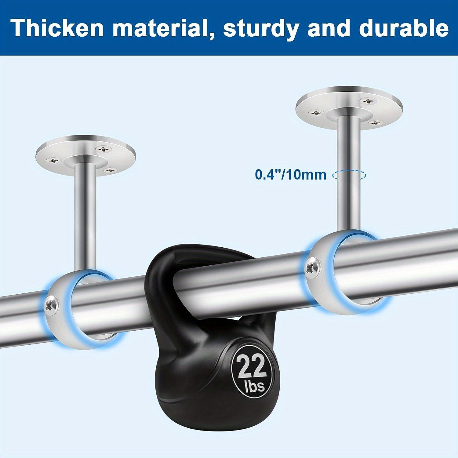 Ceiling Curtain Rod Holder Metal Curtain Rod Hooks Wall - Temu Canada