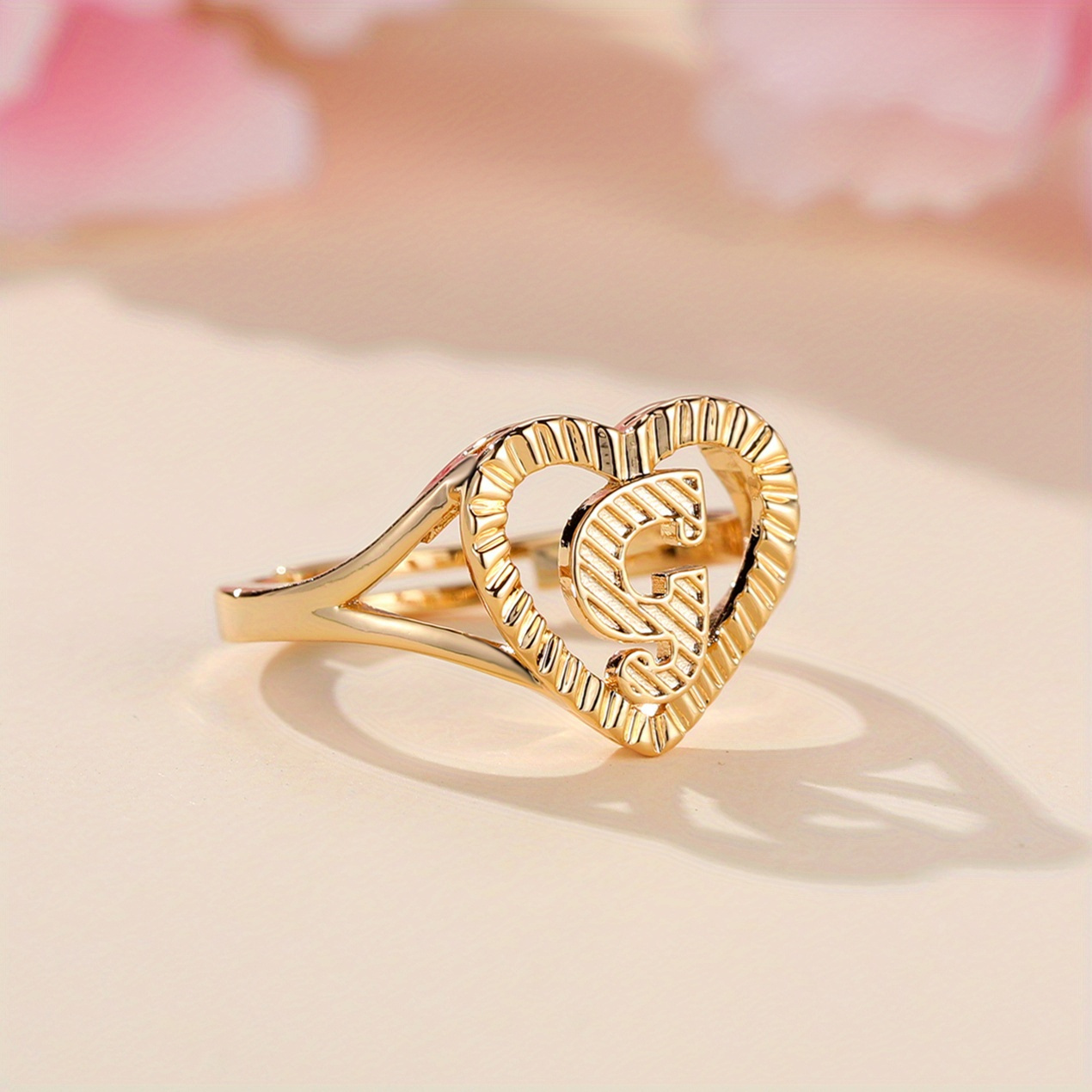 Hollow Out Star Heart Rings For Women Men Splice Open Adjustable