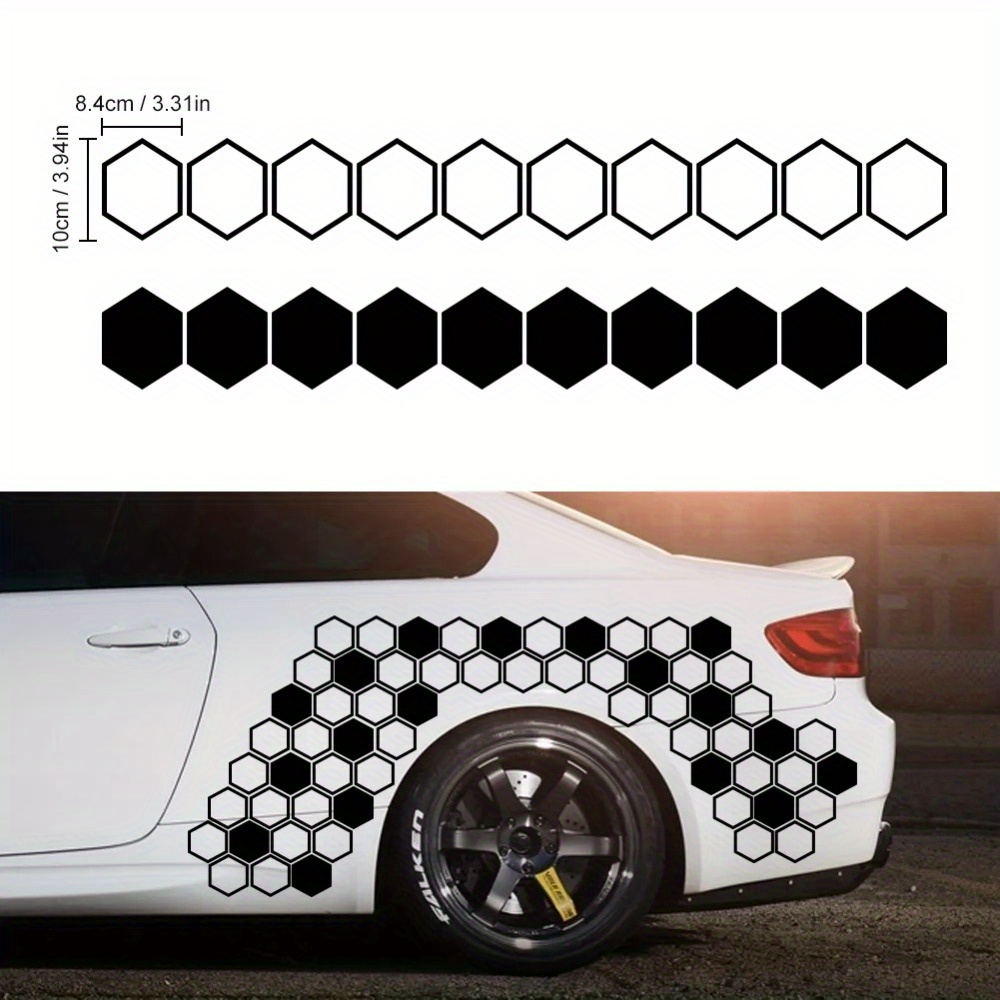 Rear Wheels Vinyl Sticker Racing DIY Car Body Graphics Running
