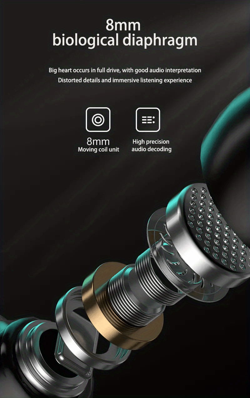 tws wireless 5 3 earbuds in ear headset earphone earpiece stereo headphone for xiaomi for iphone phone headphones gaming earbuds details 5