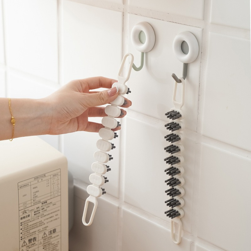 Flexible gap brush, kitchen faucet brush, multifunctional cleaning brush,  compact and convenient dead corner bathtub brush